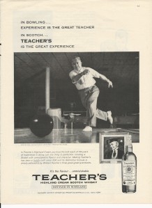 Teachers Scotch Ad - 1961
